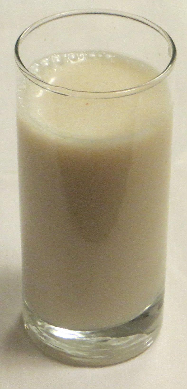 glass of hazelnut milk